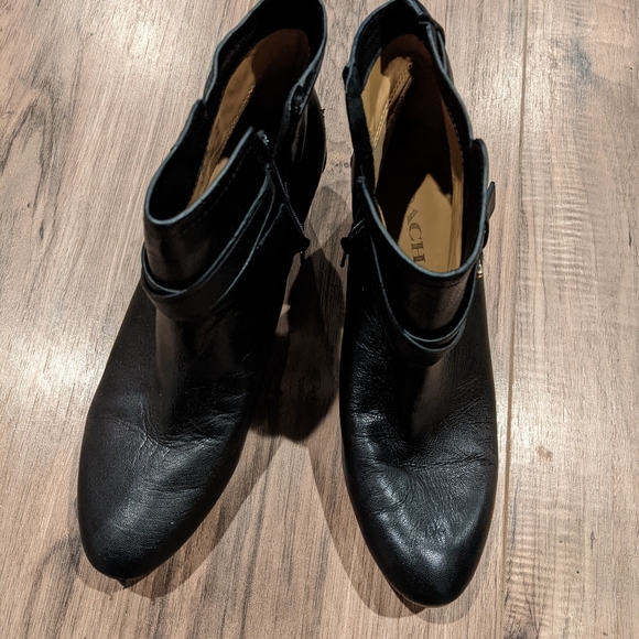 Coach Pauline Leather Ankle Booties 8.5M - Picture 1 of 8